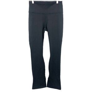 Fabletics Women Size Medium M Define PowerHold Black Leggings Flare Split New